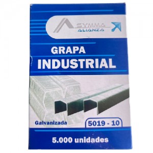 GRAPA INDUSTRIAL GALVANIZADA 5019 DE 10 mm  x 5.000 UNIDADES GRAPADORA  INVERNADERO