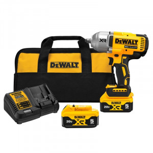 KIT DE LLAVE DE IMPACTO DE ALTO TORQUE XR DE 20V Y 1/2 PULG DEWALT DCF961P2